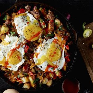 Baked Black Bean Casserole With Eggs